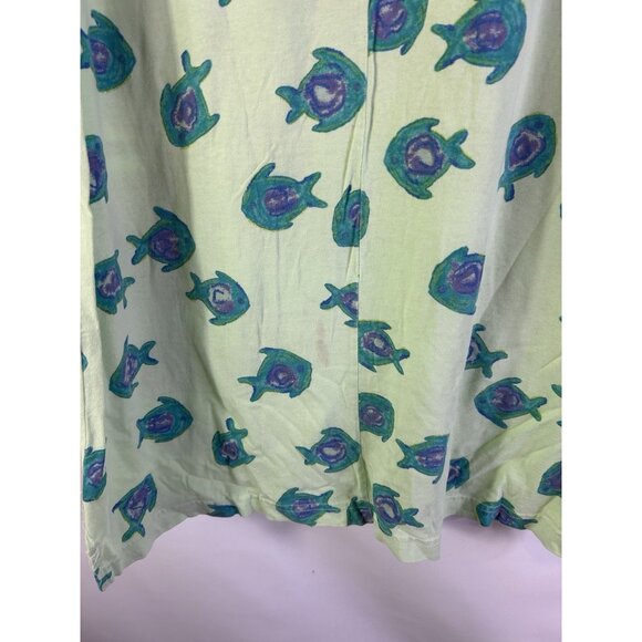 VTG 90s Fresh Produce Cotton Rainbow Fish Print Sun Dress Whimsy - Picture 7 of 9